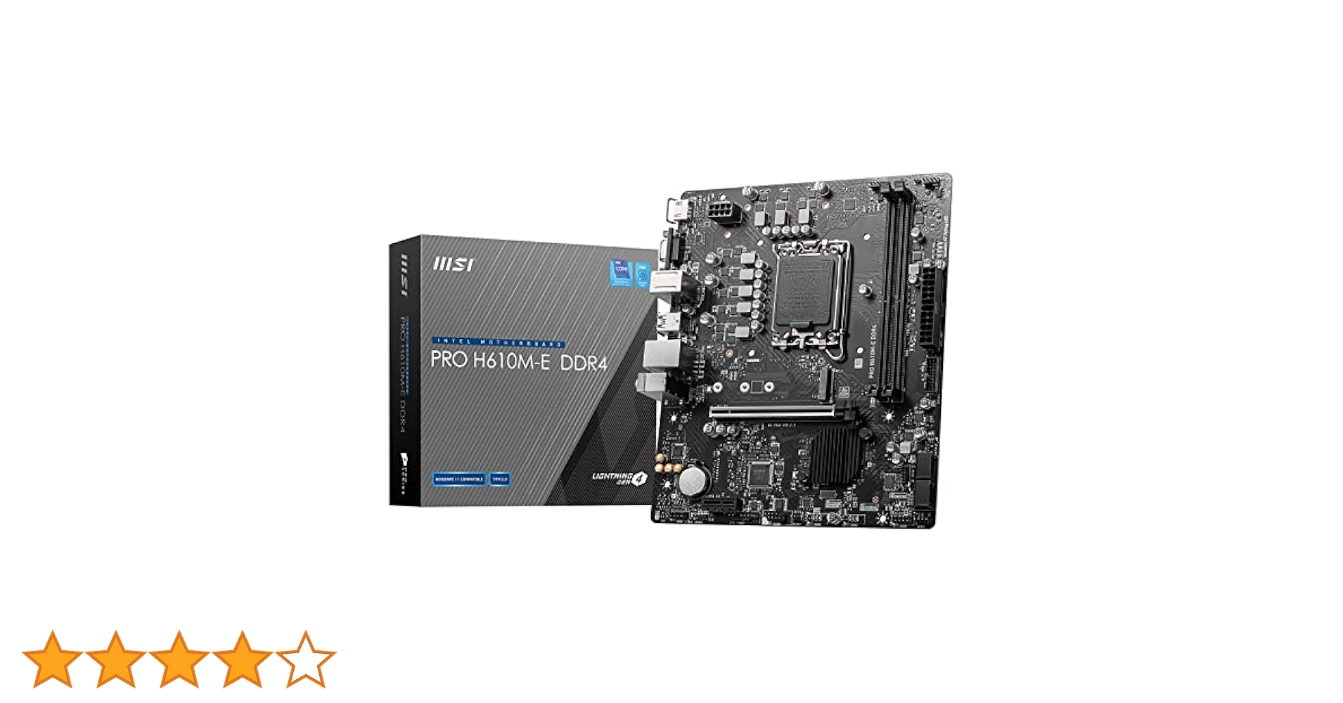 MSI PRO H610M-E DDR4 マザーボード PRO H610M-E DDR4 Motherboard M-ATX - Intel 12th Gen Processors